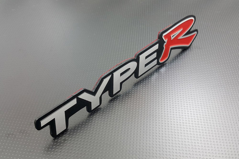 Fit Honda Civic Integra Type-R Logo Emblem Badge MUGEN for Trunk - Alloy Made