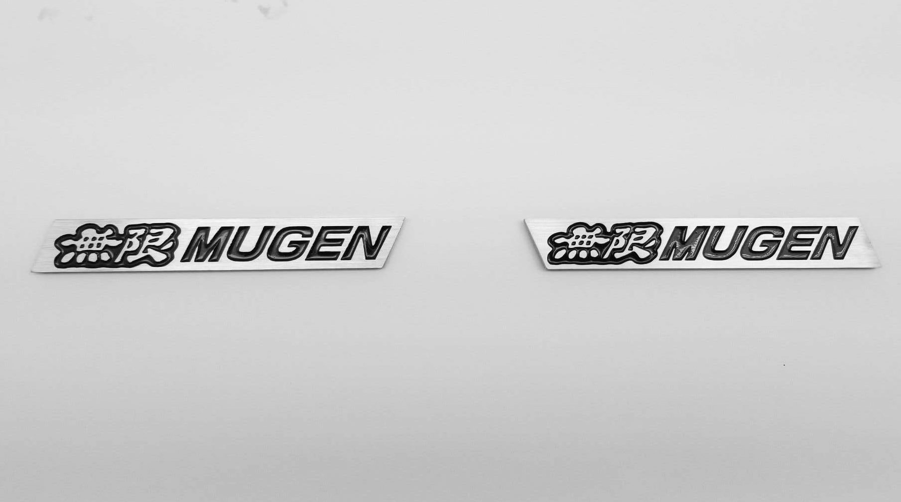 Mugen Emblem Left + Right Side Spoiler Fit Honda GT Wing TypeR Civic Integra BK