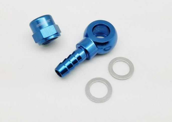 9mm barb Banjo adaptor for Bosch 044 fuel pump outlet use stock check valve