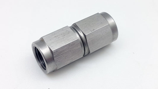 AN-3 to AN-3 Female Coupler Connector Stainless Brake Fittings 3/8x24 UNF