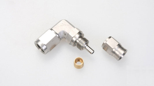 AN-3 3/8 x 24 UNF Stainless Steel 90 Degree Brake Swivel Hose Ends Fitting JIC 3