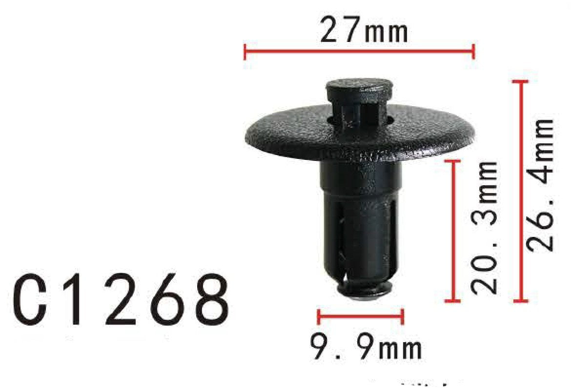 20pcs Fit GM Cadillac DeVille 25695687 Radiator Sight Shield Push-Type Retainer