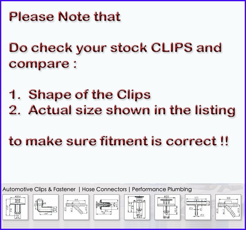 10Sets Engine Splash Guard Screw + Nut Set Fit BMW Audi 51718212148, 8K0805922A