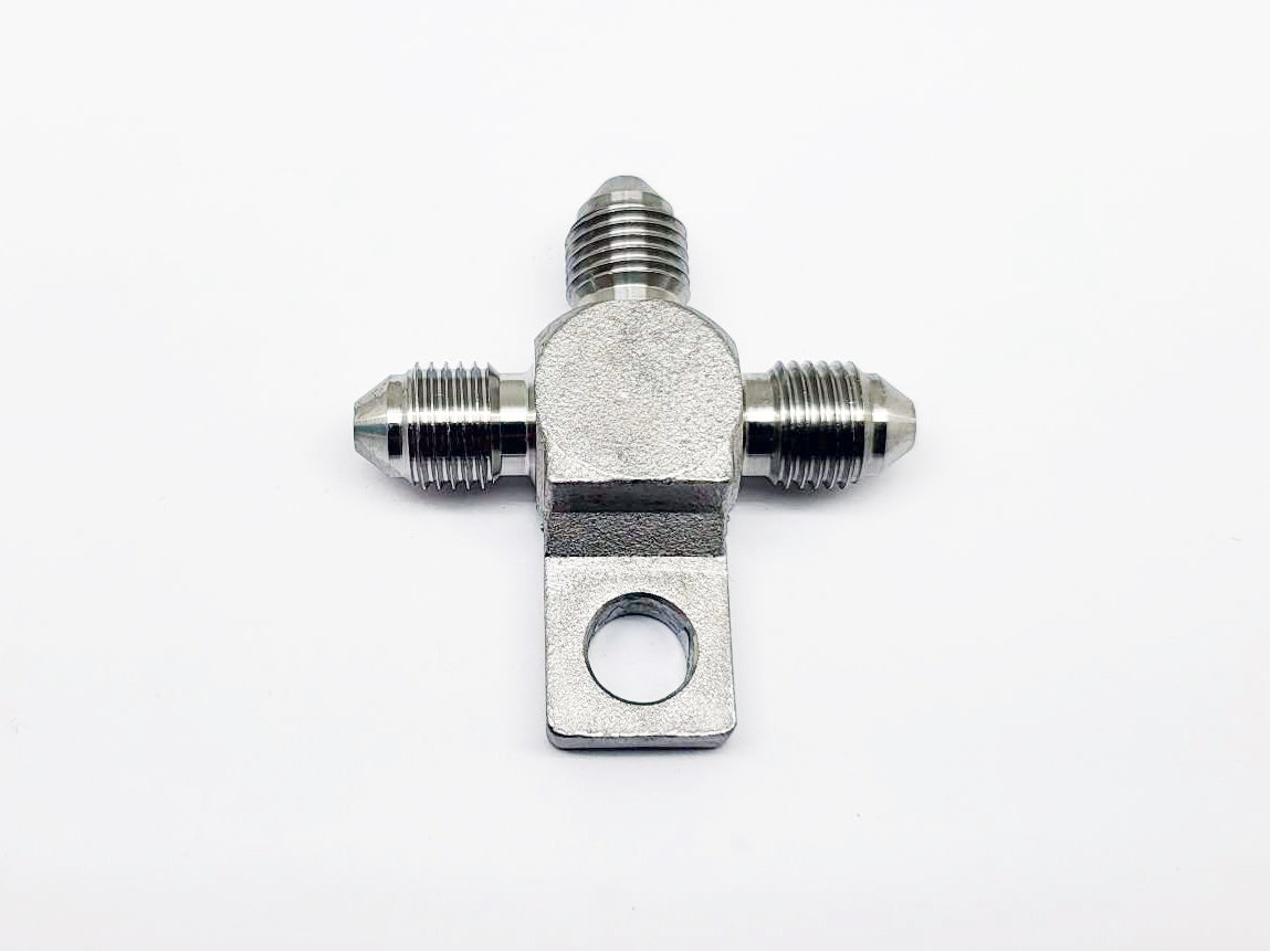 AN-3 Male Brake Fittings JIC3 AN3 3-Way Tee Joint with Locating Nut