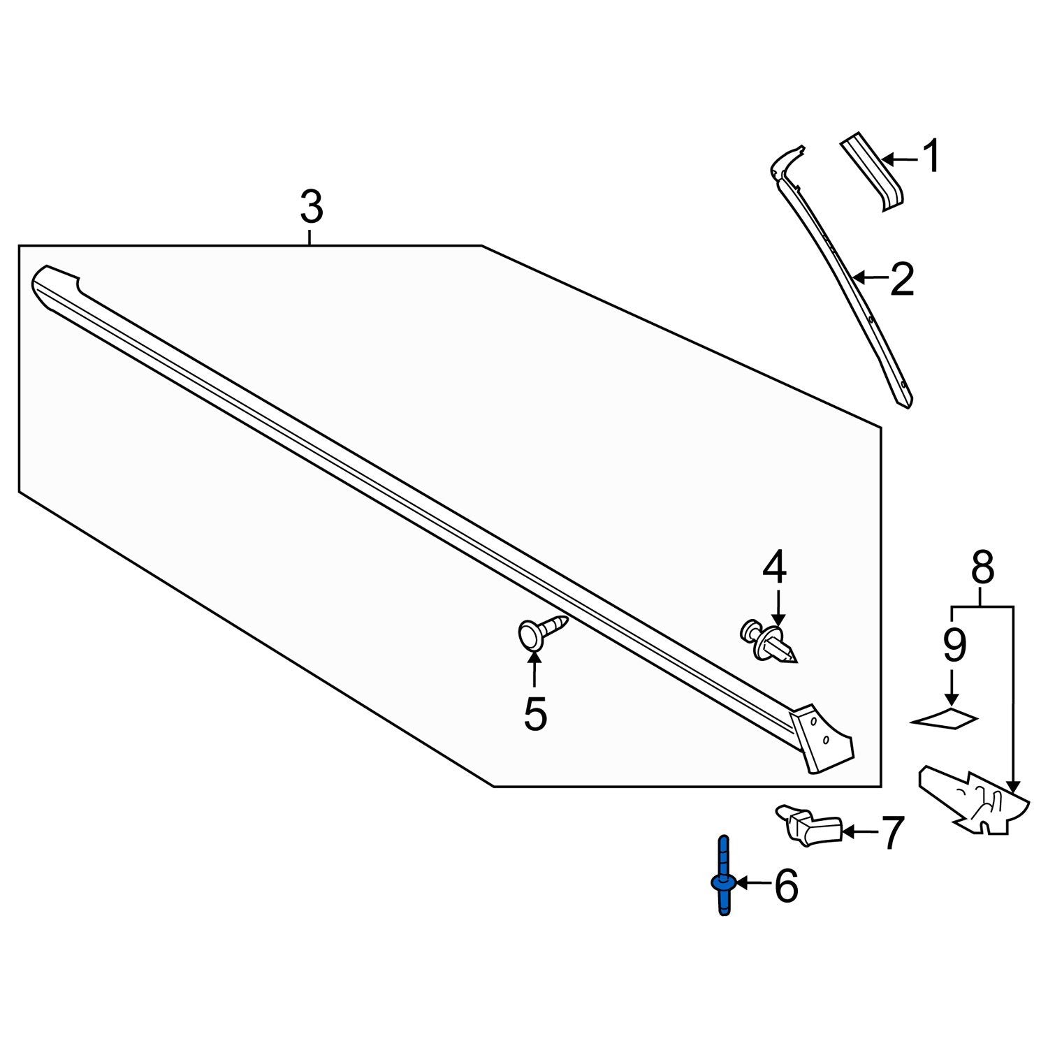 20pcs Fit Ford Mustang Rocker Moulding Retainer PIN Clip W710532-S300 Autobahn88