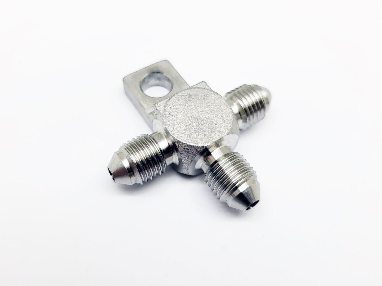 AN-3 Male Brake Fittings JIC3 AN3 3-Way Tee Joint with Locating Nut
