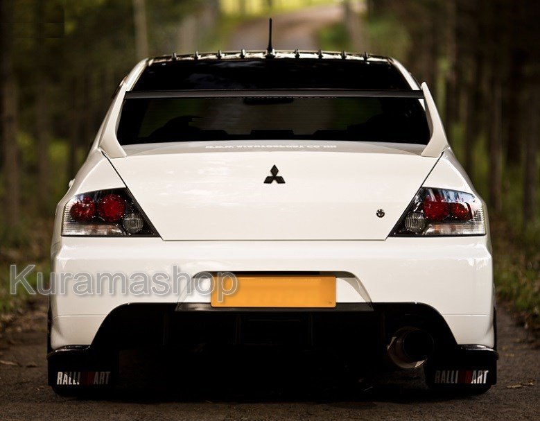 3D Fit Mitsubishi Front Rear Badge Emblem Logo Black Carbon Style Plastic Made