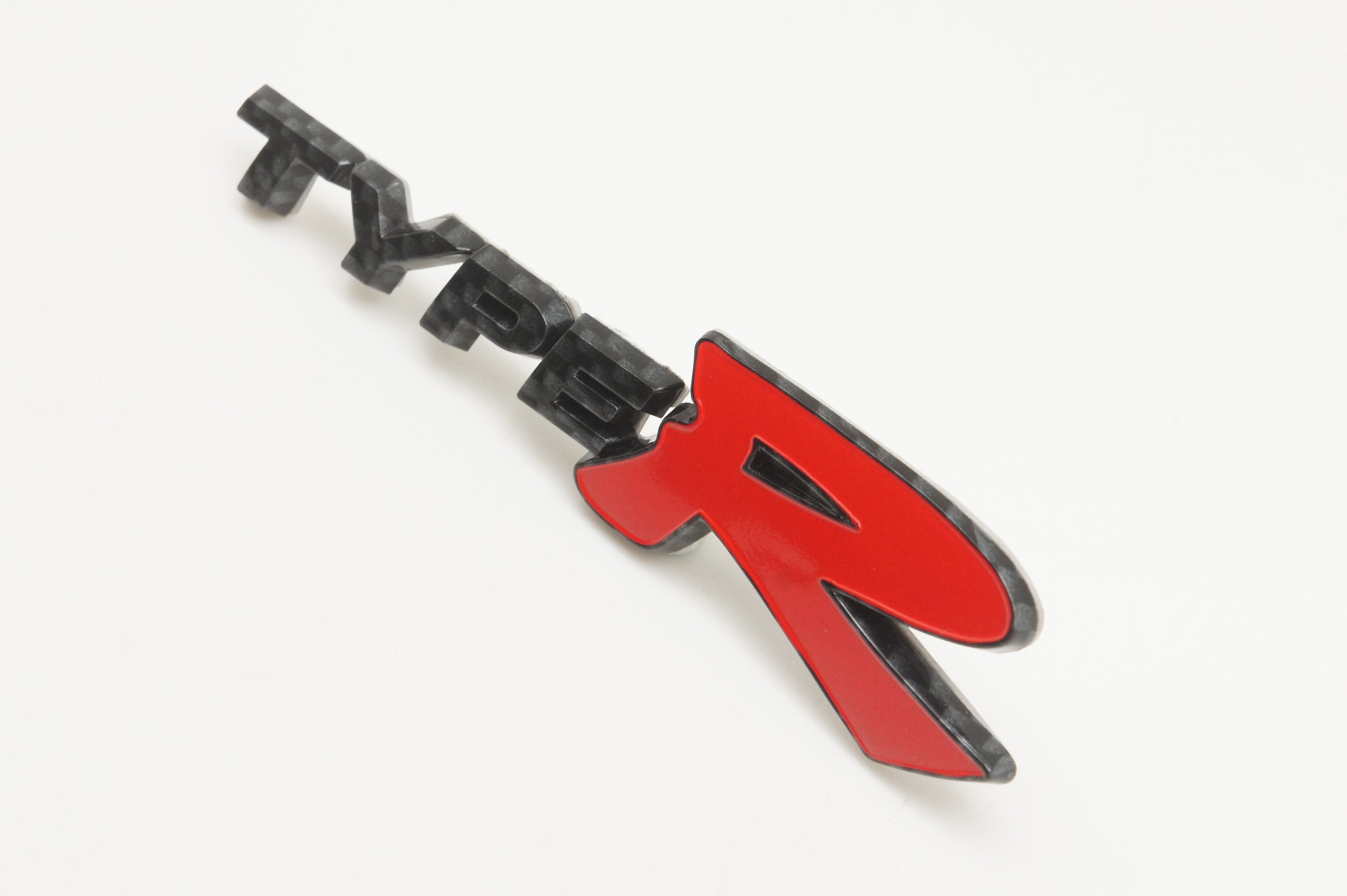 Fit HONDA Integra Type-R Black Carbon Style Plastic Badge Emblem Logo