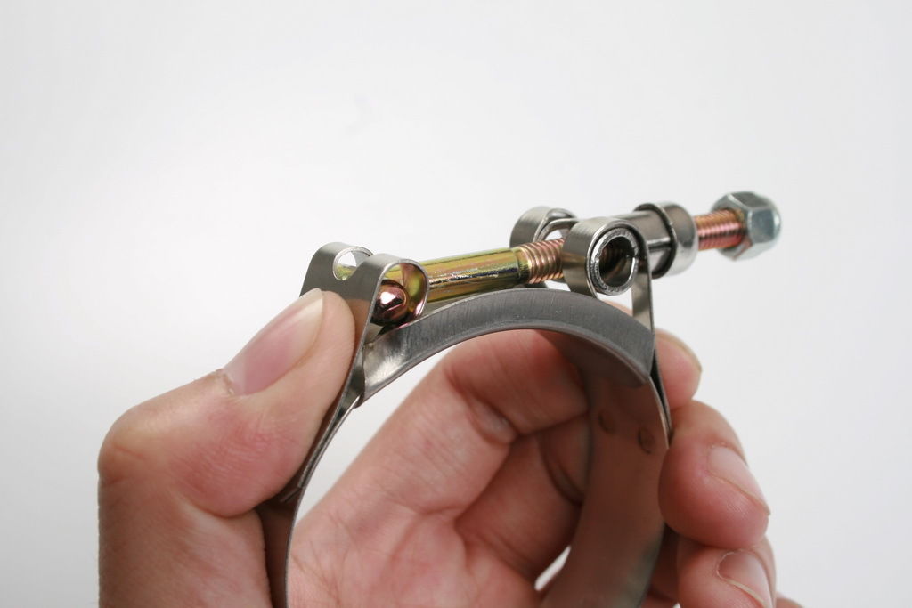 T-Bolt Stainless Clamps For Car Hose Pipe Plumbing 2.1-2.4inch / 54-62mm 10pcs