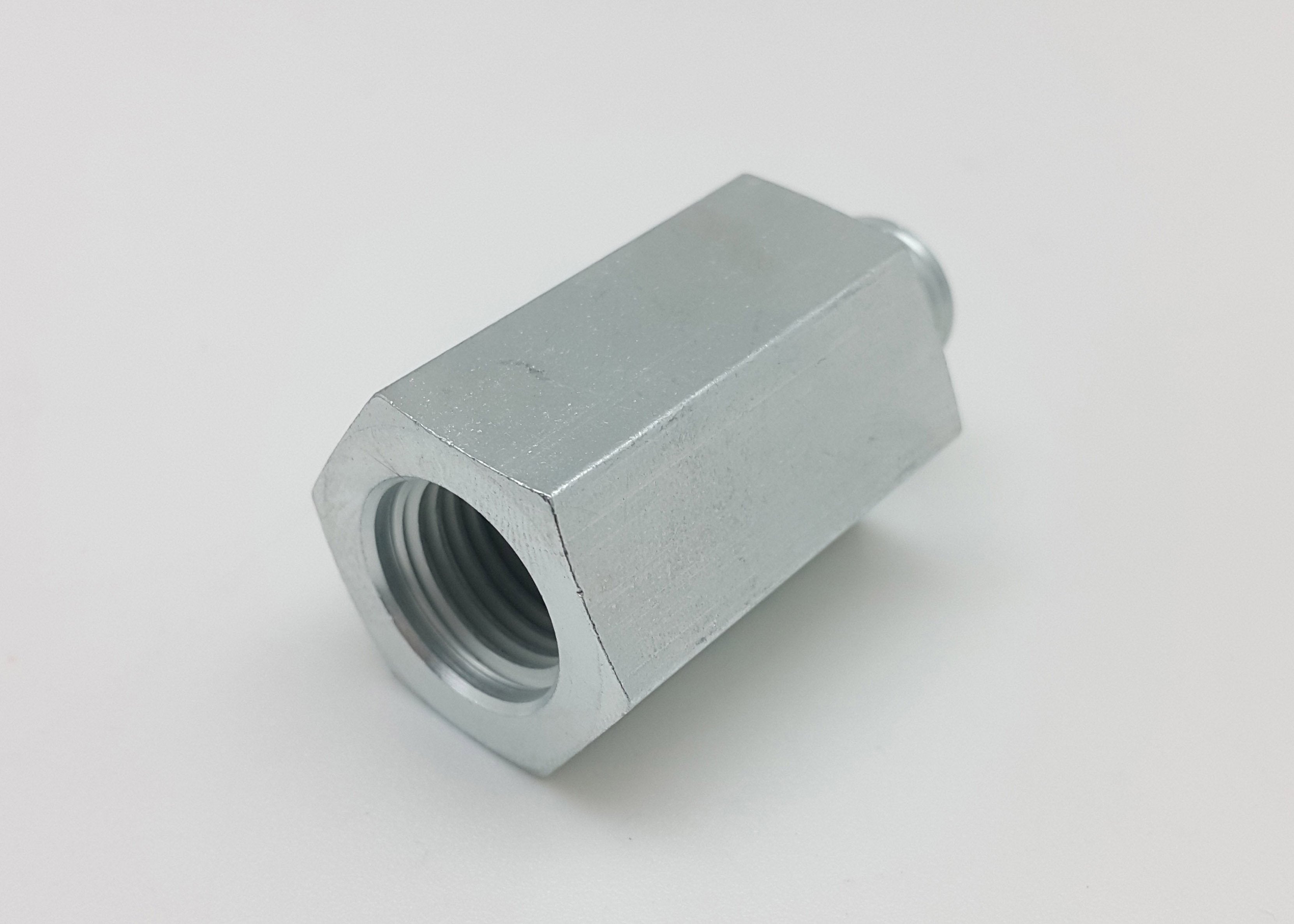Steel Adaptor M18 x 1.5 Female to M18x1.5 Male Fittings HEX 24 L=43mm/1.7inch