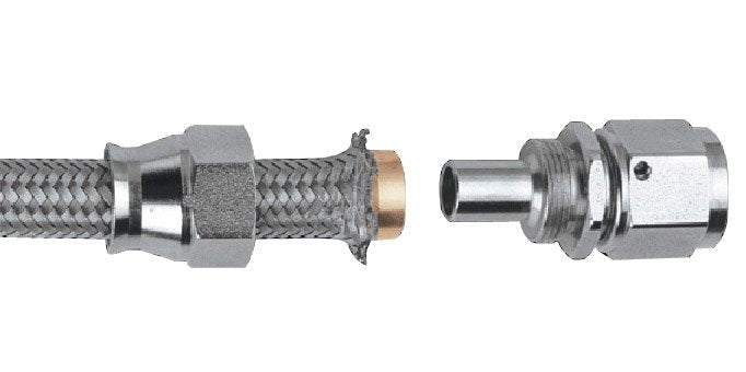 AN-6 AN6 Stainless Braided PTFE Teflon Fuel Line Oil Gas Hose 1M 3FT ID=7.9mm