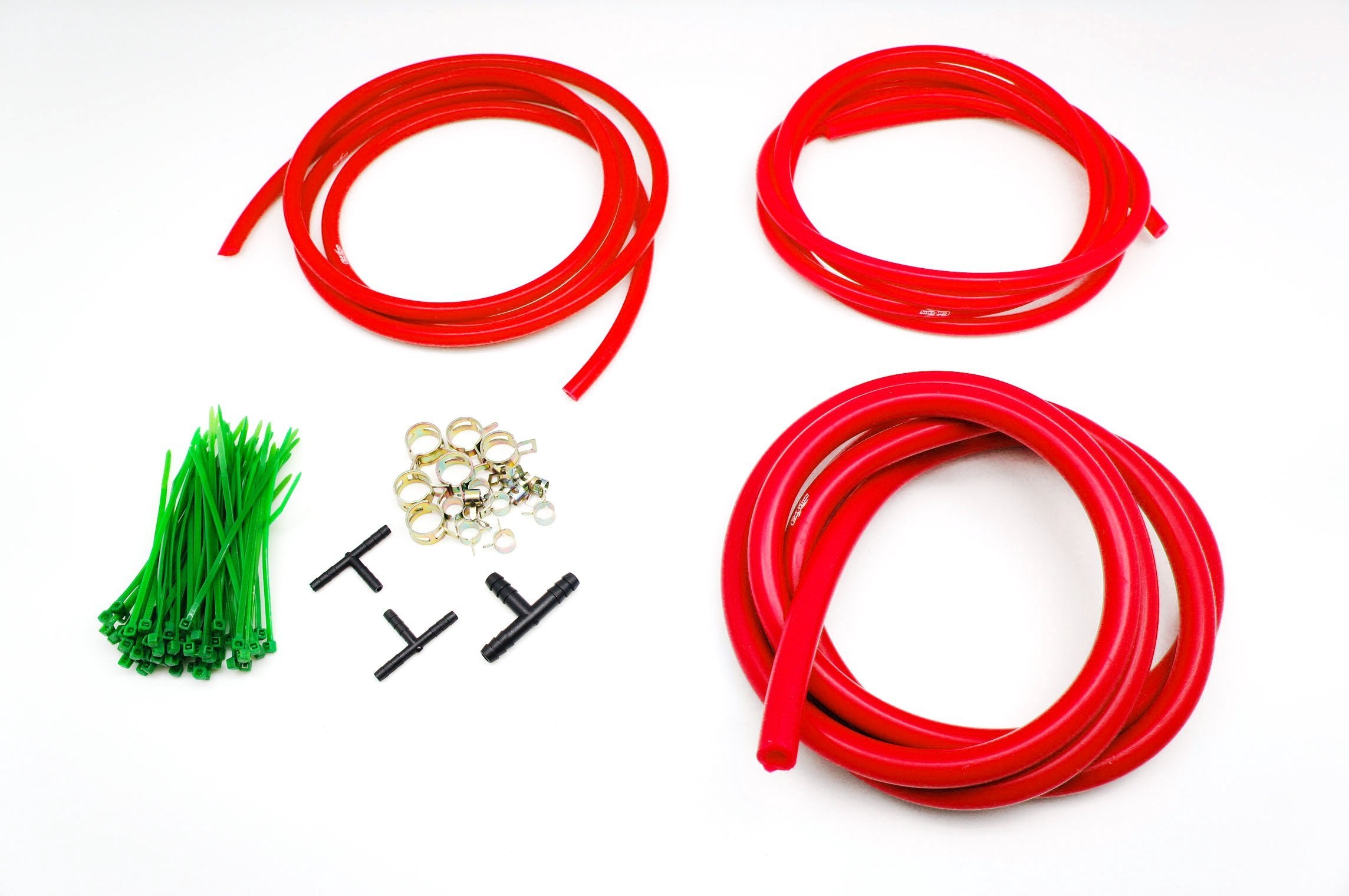 AUTOBAHN88 Engine ROOM Silicone Air Vacuum Hose Dress Up Kit DIY RED Fit honda