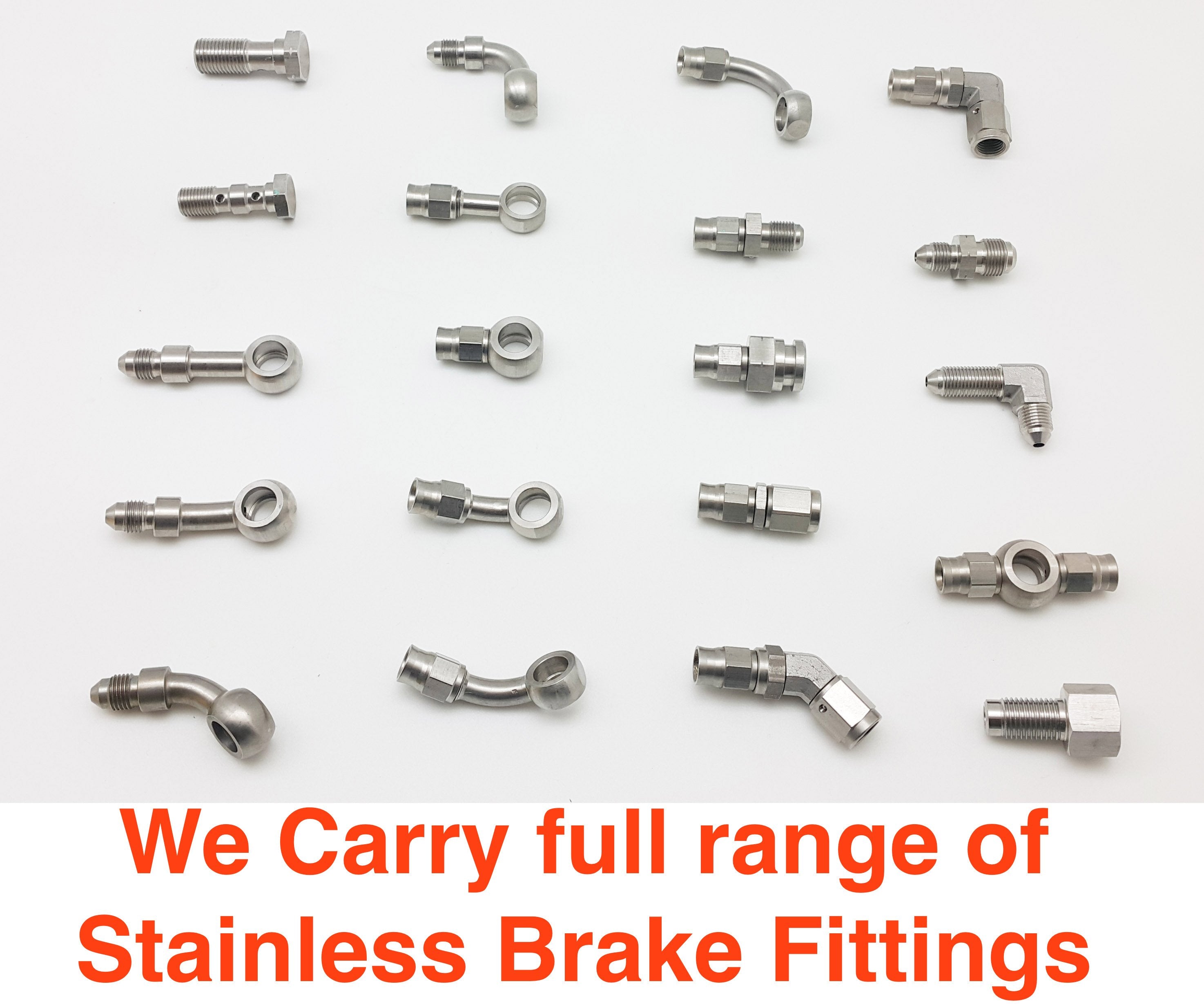 Stainless Steel Banjo Bolt Fittings M12x1.0 31mm Metric Brake Adaptor Silver