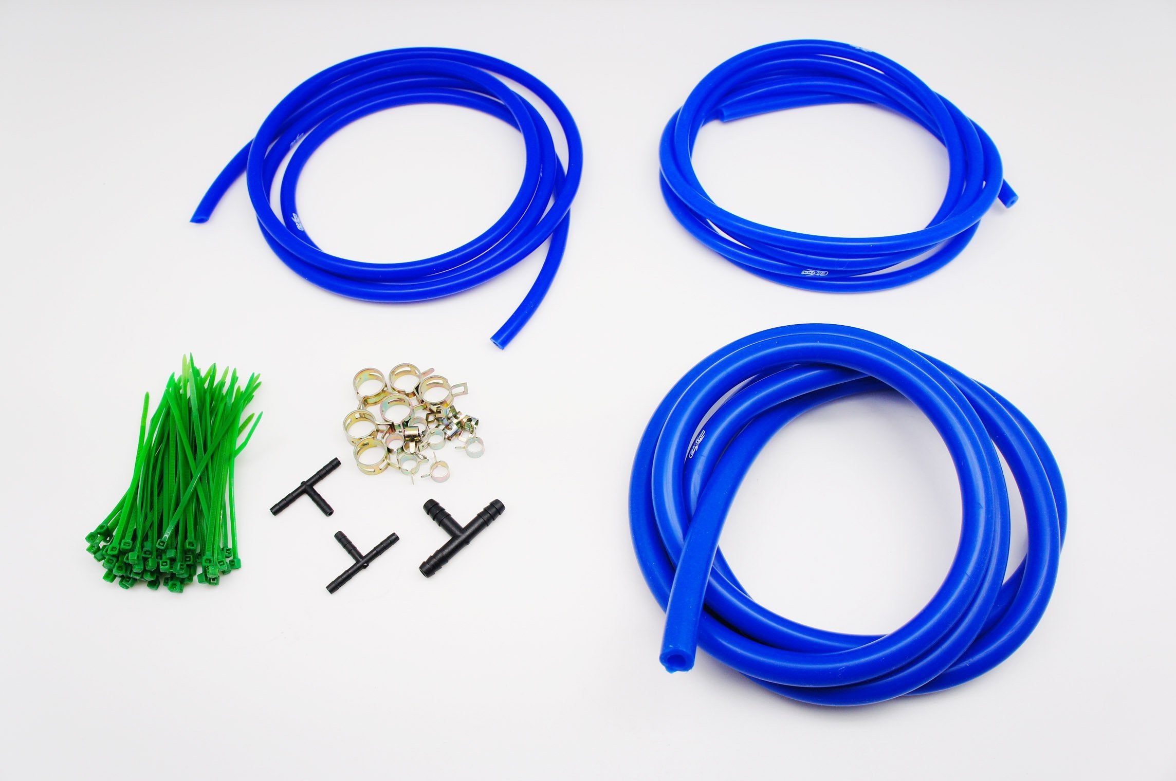 AUTOBAHN88 Engine ROOM Silicone Air Vacuum Hose Dress Up Kit BLUE Fit mustang