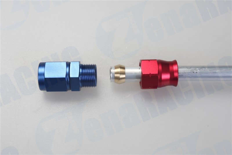 AN6 Female to 3/8" 0.375" HardLine Tubing Fuel Hose Straight Fittings Adapter