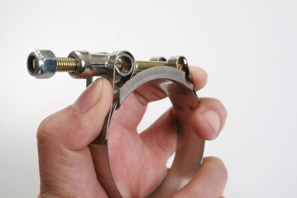 T-Bolt Stainless Clamps For Car Hose Pipe Plumbing 2.1-2.4inch / 54-62mm 10pcs