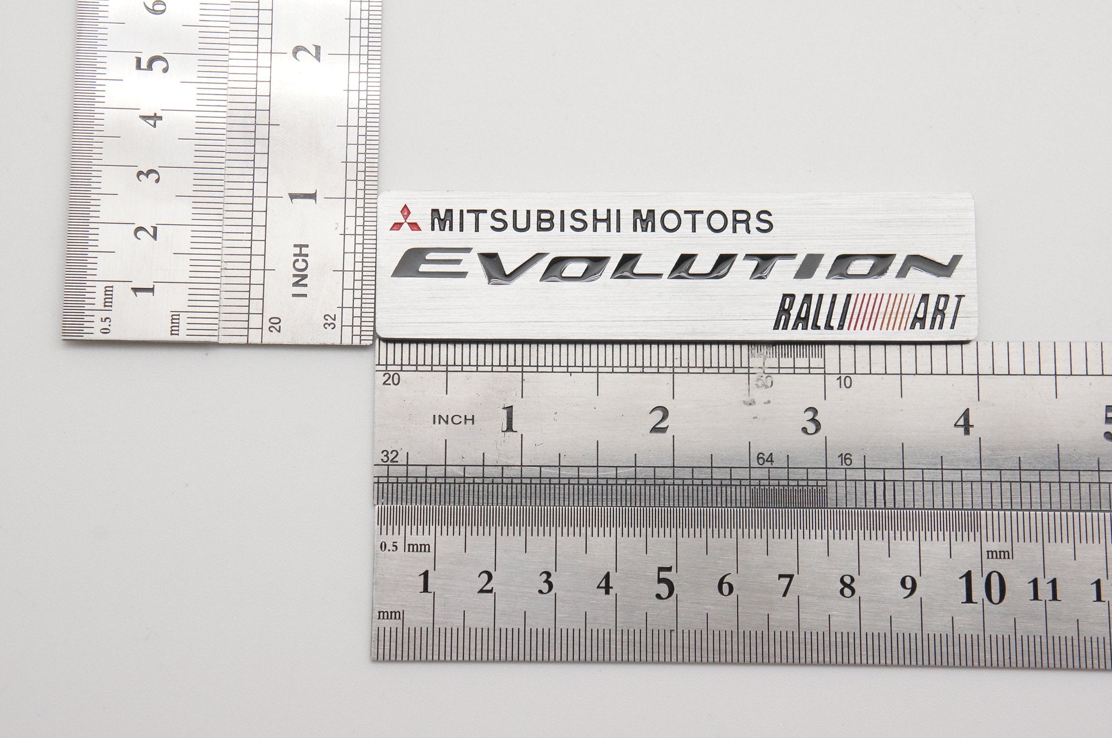 Emblem Badge Metal Chrome Color fit for Mitsubishi Lancer Evolution  Rear Trunk