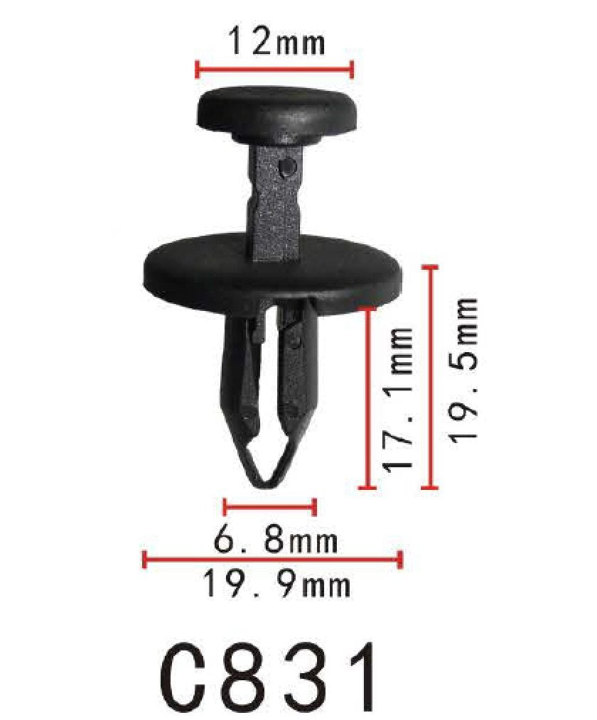 20pcs Fit Chrysler Sebring 6506132AA Side Radiator Shield Push-Type Retainer