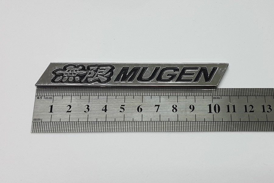 Mugen Chrome Badge Emblem Side Spoiler Fit For Honda GT Wing TypeR Civic Integra